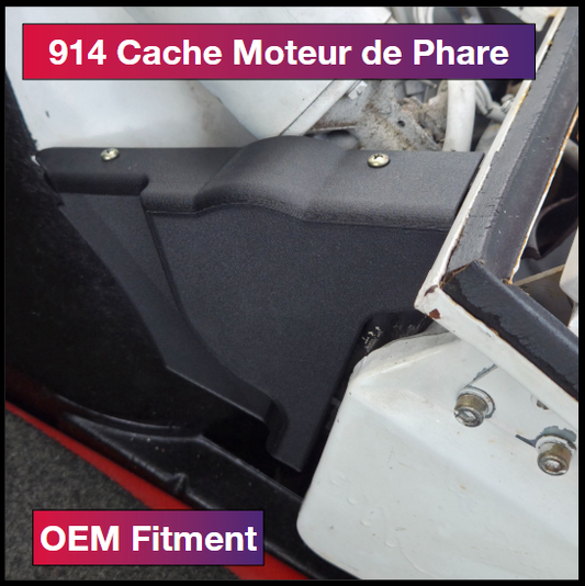 Paire de Caches Protection Moteur de Phare – Porsche 914