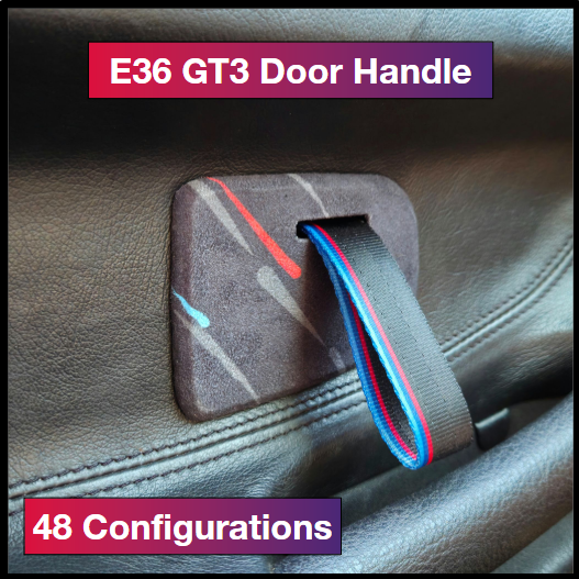 Set de 2 poignées de Porte Style GT3 pour E36